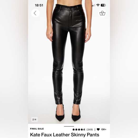 NWT Dynamite Faux leather skinny pants - Picture 1 of 4